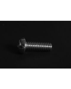1/8 BSW x 3/8 Steel Slotted Rnd Screw, Zinc Plated