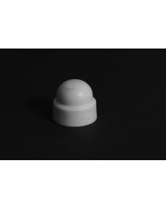 M10 White Polyethylene Domed Nut Cover Cap