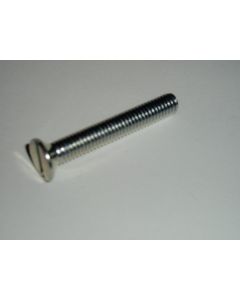 #10 UNF x 1 Steel Slotted Csk Screw, Zinc Plated